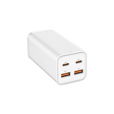 100W 4-Port Charger Power Strip with 2 USB-A and 2 USB-C Ports - White